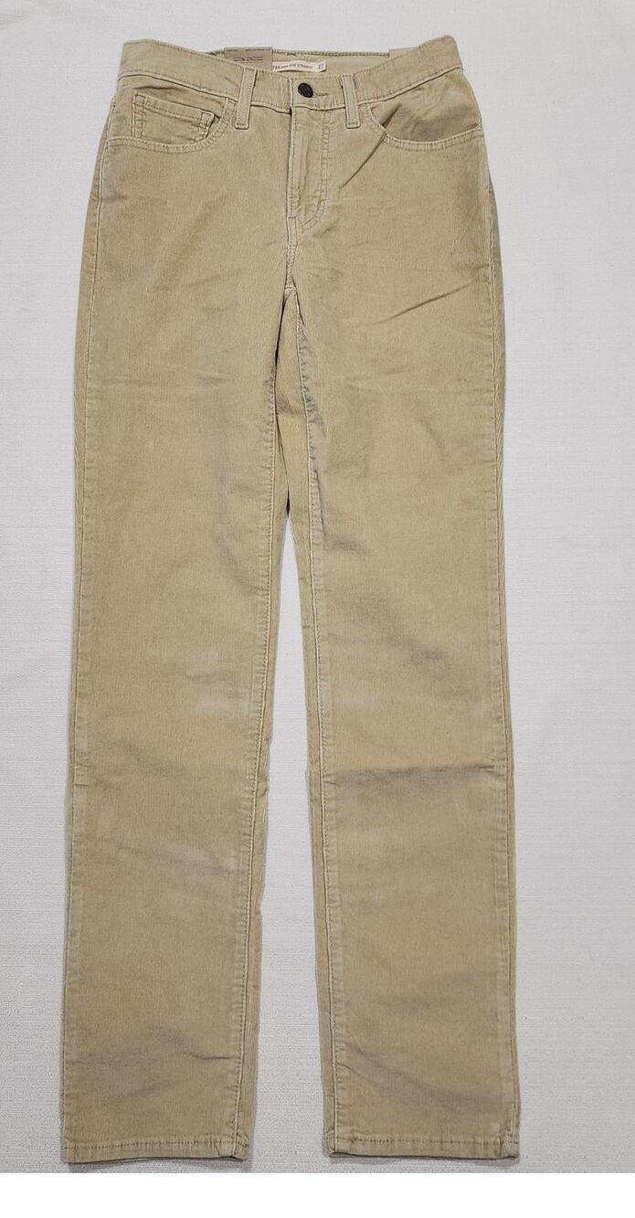 Levi's 724 high rise slim straight corduroy pants W27''x L32'' woman's corduroy